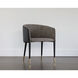 Asher Sparrow Grey / Napa Black Dining Armchair
